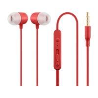 Acme Europe słuchawki przewodowe HE21R dokanałowe z mikrofonem czerwone