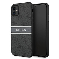 Guess GUHCN614GDGR iPhone 11 6,1\" / Xr szary/grey hardcase 4G Stripe