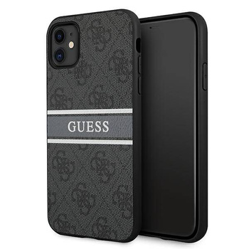 Guess GUHCN614GDGR iPhone 11 6,1\" / Xr szary/grey hardcase 4G Stripe