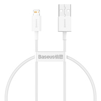 Baseus kabel Superior USB - Lightning 0,25 m 2,4A biały
