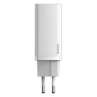 Baseus ładowarka sieciowa GaN2 Lite PD 65W 2x USB-C biała