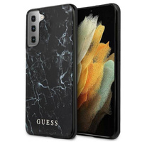 Guess nakładka do Samsung Galaxy S21 Plus GUHCS21MPCUMABK czarne hard case Marble