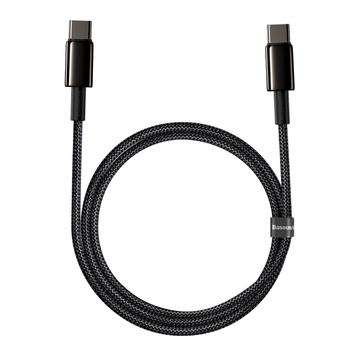 Baseus kabel Tungsten PD USB-C - USB-C 1,0 m czarny 100W