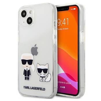 Karl Lagerfeld nakładka do iPhone 13 Mini 5,4" KLHCP13SCKTR hard case przeźroczyste Karl & Choupette