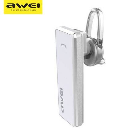 AWEI słuchawka Bluetooth mono A850BL biały/white