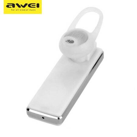 AWEI słuchawka Bluetooth mono A850BL biały/white