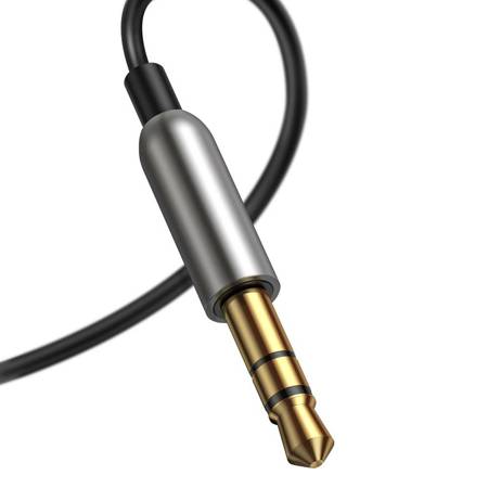 Baseus BA01 odbiornik dźwięku Bluetooth 5.0 kabel adapter audio AUX jack czarny CABA01-01