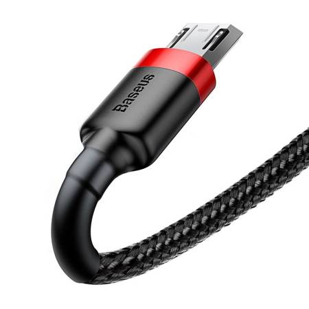 Baseus kabel Cafule USB - microUSB 3,0 m 2A czerwono-czarny