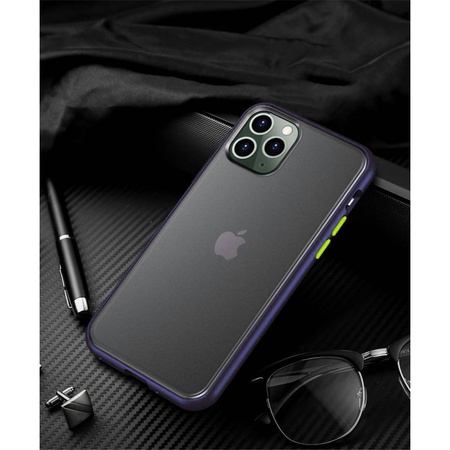 Etui IPHONE 12 matowe Matt Case niebieskie