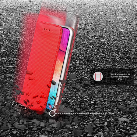 Etui Smart Magnet do Motorola Moto G52 czerwone
