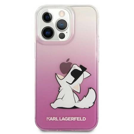 Karl Lagerfeld nakładka do iPhone 13 Pro Max 6,7" KLHCP13XCFNRCPI hard case różowa Choupette Fun