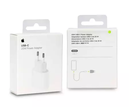 ŁADOWARKA SIECIOWA MHJE3ZM/A USB-C 20W BIAŁA 