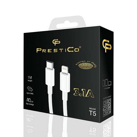 PRESTICO T5 TYPE-C/LIGHTNING PD WHITE